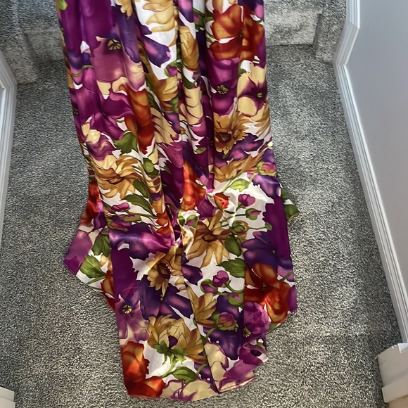 Scala prom dress. Multicolor floral. Size 14. - Picture 6 of 7